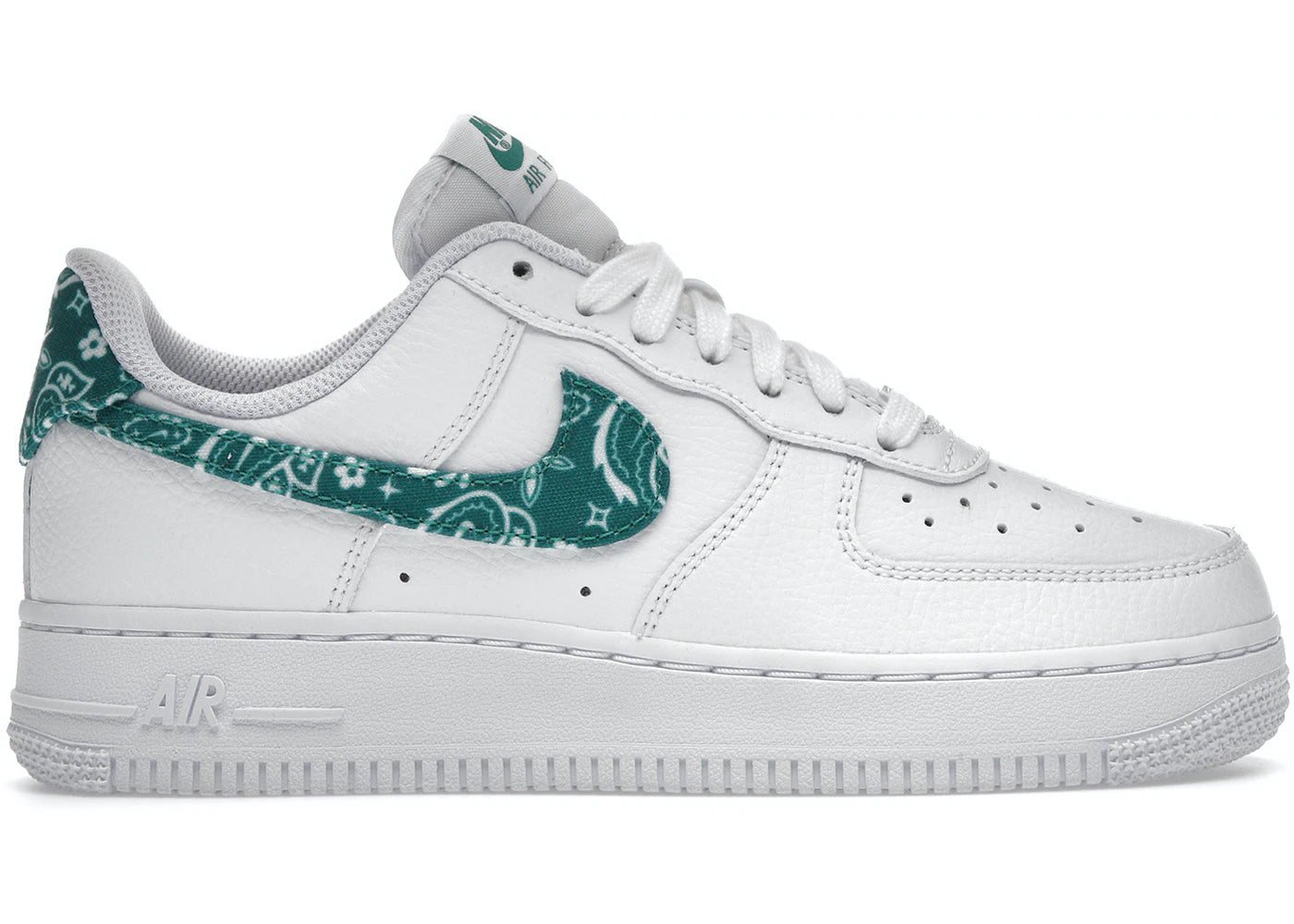NIKE AIR FORCE 1 LOW '07 ESSENTIAL WHITE GREEN PAISLEY